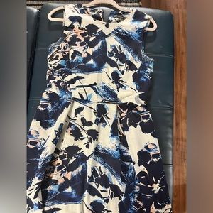 Blue White Pink Dress